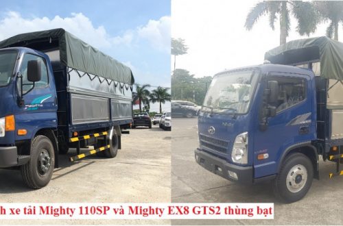 So sánh xe tải Mighty 110SP và Mighty EX8 GTS2